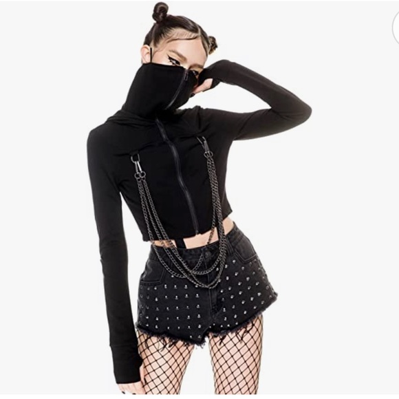 Killstar Sweaters - Killstart  ROGUE MASKED HOODIE